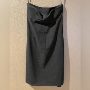 Club Monaco Strapless Charcoal Dress
